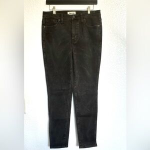 MADEWELL Black washed out Premium Vintage Skinny HighRise jeans Magic pockets